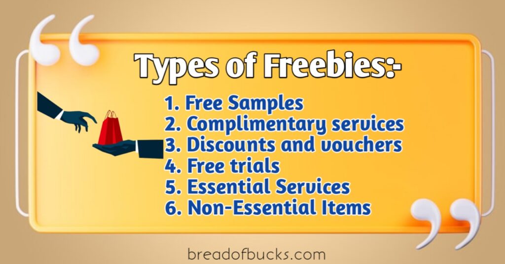 Concept Of Freebies