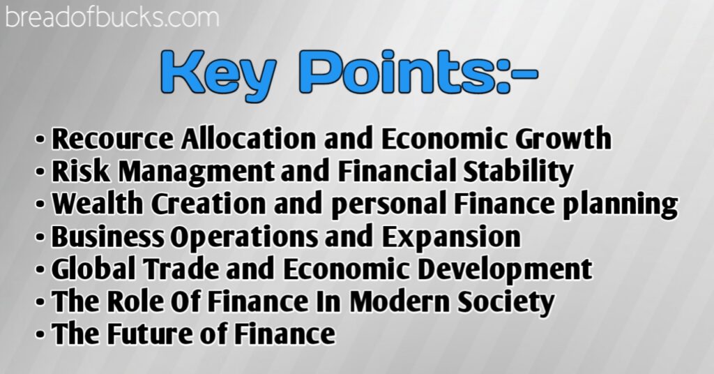 Importance of Finance